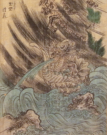 桃山人筆・竹原春泉画『絵本百物語』より「出世ほら」