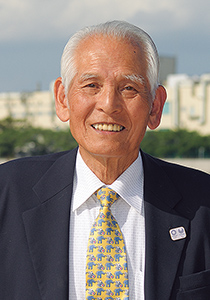 東新小岩七丁目町会の会長を務める中川榮久さん。カスリーン台風の経験から水防の大切さを訴える