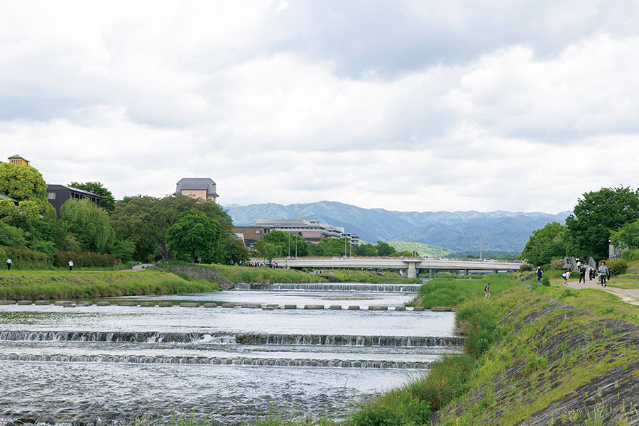 京都市内を南北に流れる鴨川