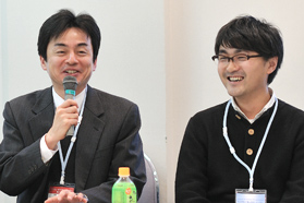 参加者からの質問に答える中村さんと田原さん