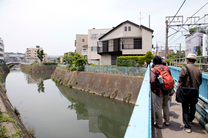 二ヶ領用水の合流地点「落合」