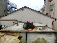 最初に設置した3トンの雨水タンク