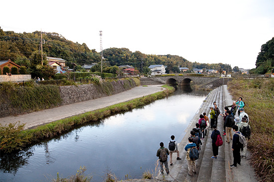 宮沢遊水地の上流部