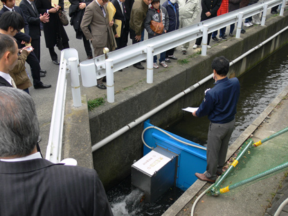 水路での実証実験