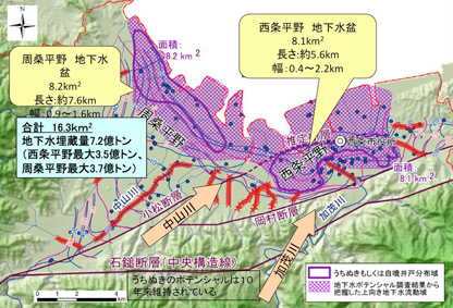 西条市自噴エリア