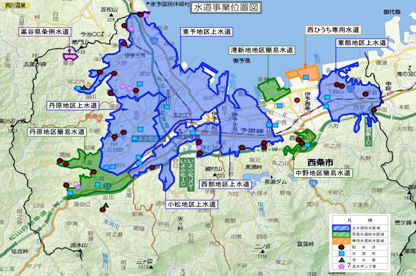 西条市の水道事業の概要