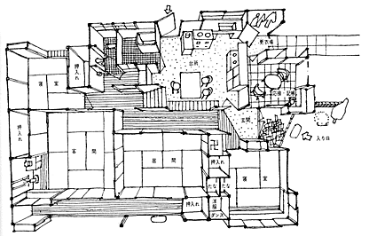 今和次郎らが提唱した住まいの改善懸賞募集の入選案（山口昌伴『日本人の住まい方を愛しなさい』王国社、2002、P14より）