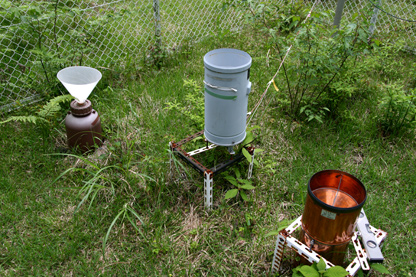 降水量の測定のための雨量計