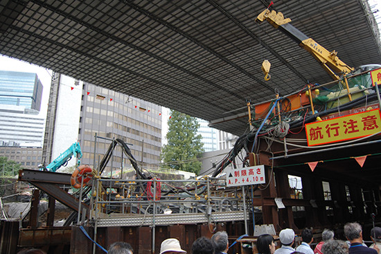 常磐橋の工事