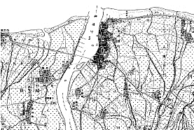 明治44年陸地測量部2万分の1地形図「東岩瀬」より