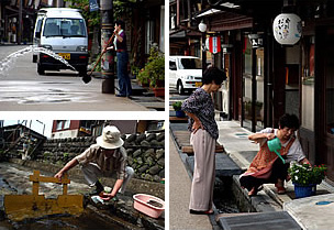 「堰板」を調節して水位を高くする