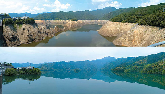 香川県の水瓶、早明浦ダム（高知県）