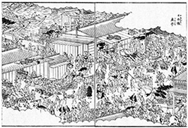 『江戸名所図会』（角川文庫）を見ると、風を帆にはらませて船が行き交う様子から、当時の活気が伝わってくるようだ。