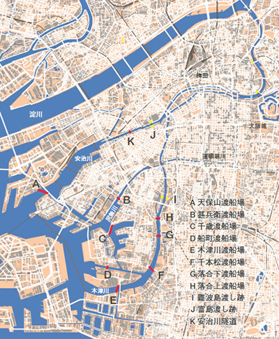 国土地理院基盤地図情報（縮尺レベル25000）「大阪、兵庫」を元に作図。