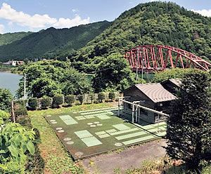 王滝村の下水処理場