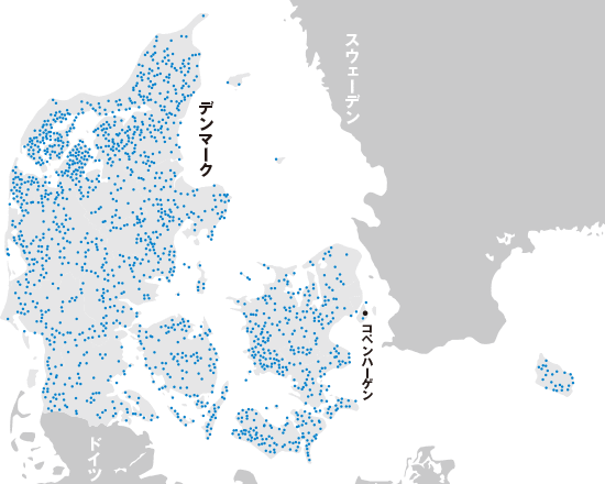 デンマークの風力発電