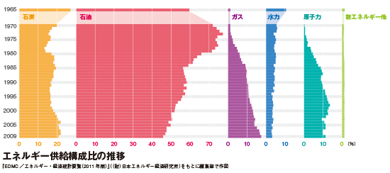 エネルギー供給構成比の推移