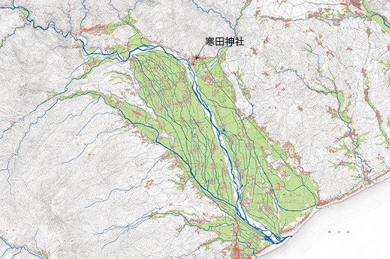 大正時代の旧酒匂川流域。