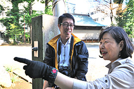 島谷幸宏さんと岡田真美子さん