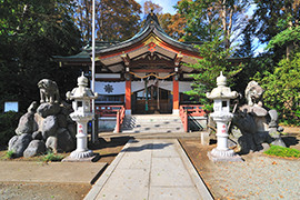 松田町惣領にある寒田神社。