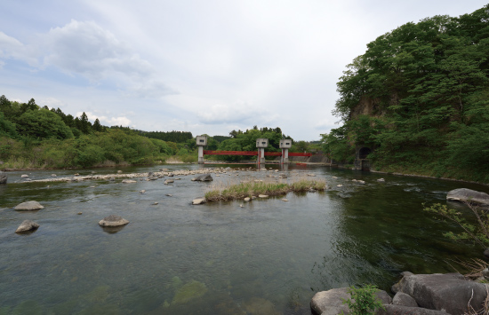 日本三大疏水の1つに数えられる那須疏水の取水口「西岩崎頭首工」。