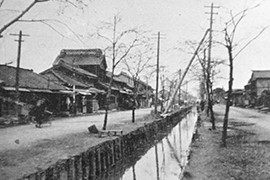 1910年（明治43）の本所割下水（南割下水）。