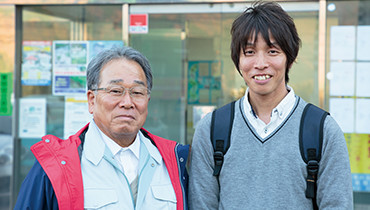 みんなの川 揖保川会の横田辰夫さんと坂本さん