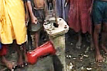 水からヒ素が検出されたバングラデシュの井戸。橋本さんの今の活動の原点となった（提供：橋本淳司さん）