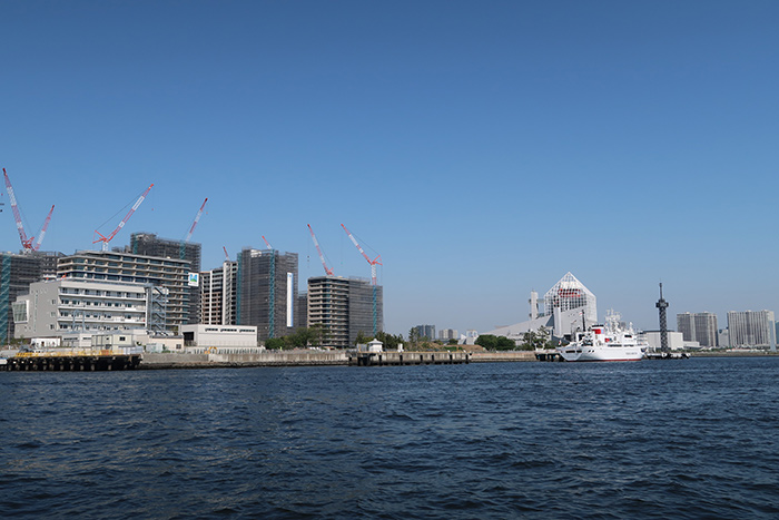 2020年に向け工事が進むエリアも東京湾から見てきました、日本橋川・神田川エリアとの雰囲気の違いを体感しました