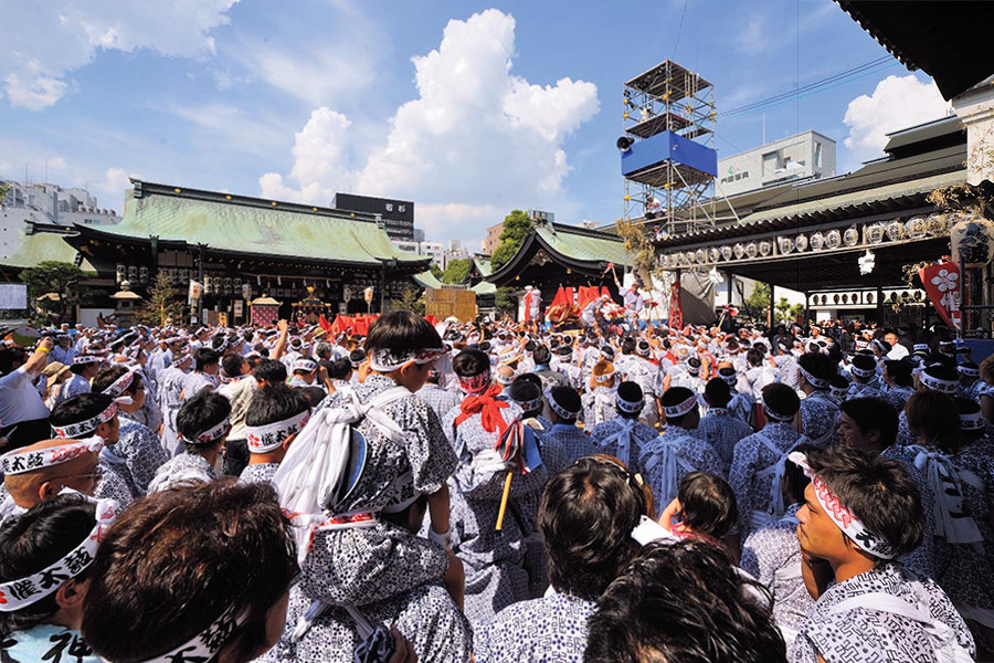 天神祭の様子