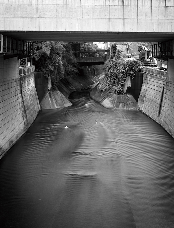 東京・高田馬場付近を流れる神田川。コンクリートで川を切り離すことによって、都市生活者はある一定の安全を得たが、同時に失ったものもある 撮影：小林紀晴