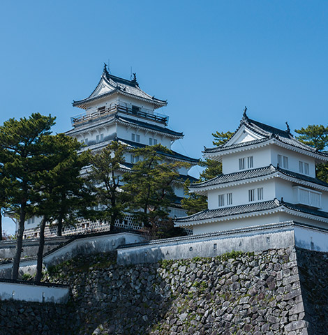 1616年（元和2）に大和（奈良県）五条から島原に移封した松倉豊後守重政が1618年から7年ほどの歳月を費やして築いた島原城