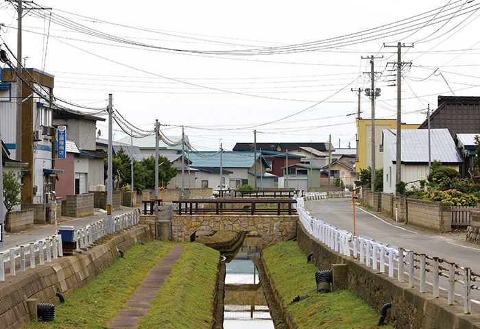 現在の鳥谷川と豊岡集落