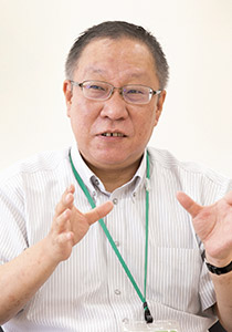 関川水系土地改良区事務局長の松橋聡さん