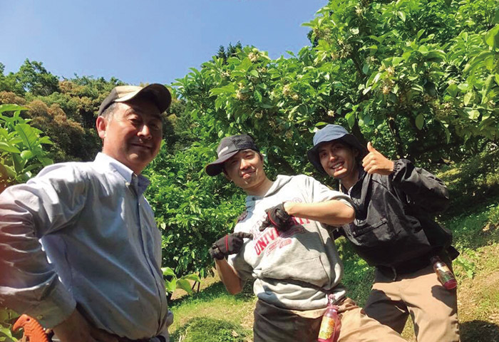 国内のミカン産地に足繁く通う清原さん。時には作業を手伝うことも