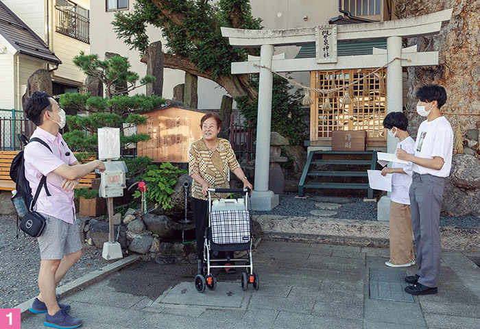 豆腐店を営んでいた山内竹子さん。サークル活動が盛んだったことを教えてくれた