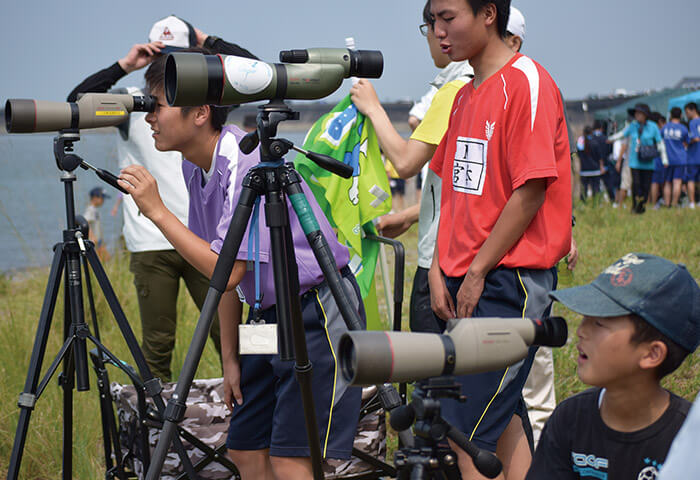 八代野鳥愛好会による野鳥観察会