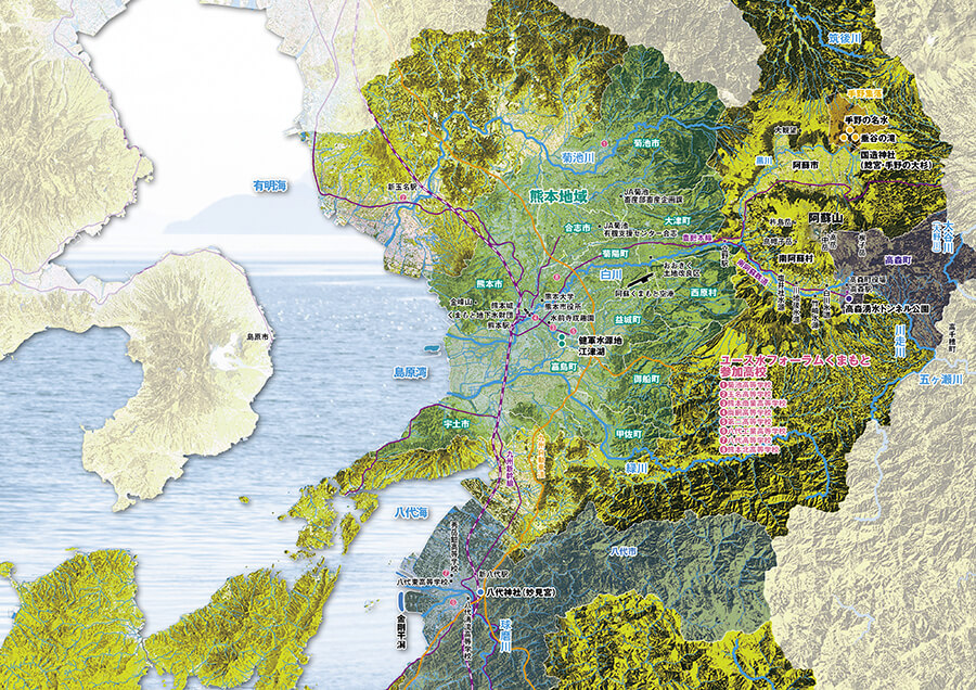 みんなでつなぐ水　火の国 水の国 熊本