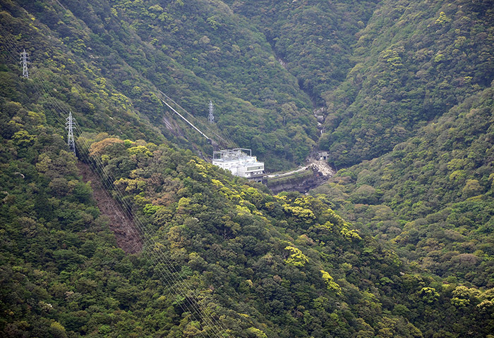屋久島電工が管理運営する安房川第一発電所