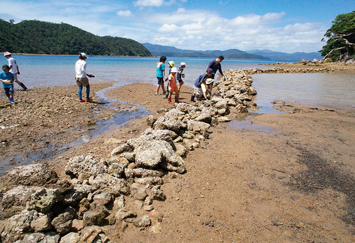 木慈集落の魚垣 提供：町 健次郎さん