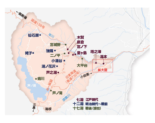 箱根七湯から十七湯への変遷