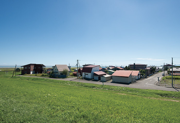 十勝川の河口、開拓発祥の地に広がる大津の街並み