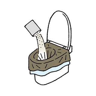 ［3］吸収シートや凝固剤でうんちやおしっこをかためる