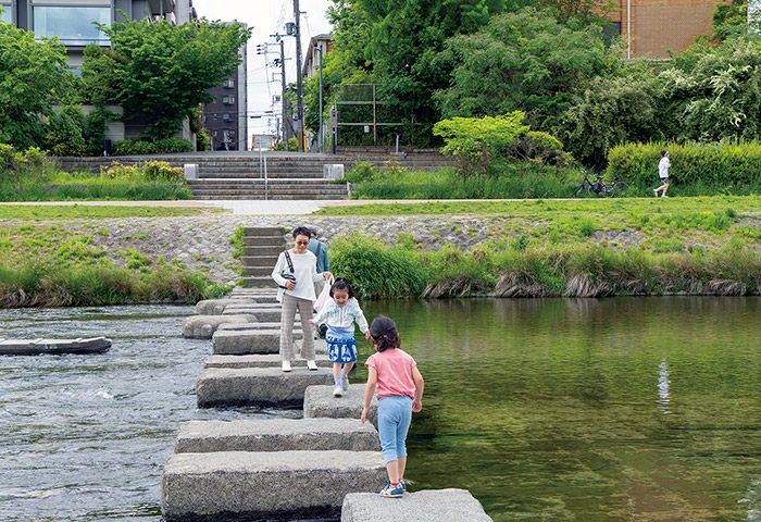 京都市内を南北に流れる鴨川